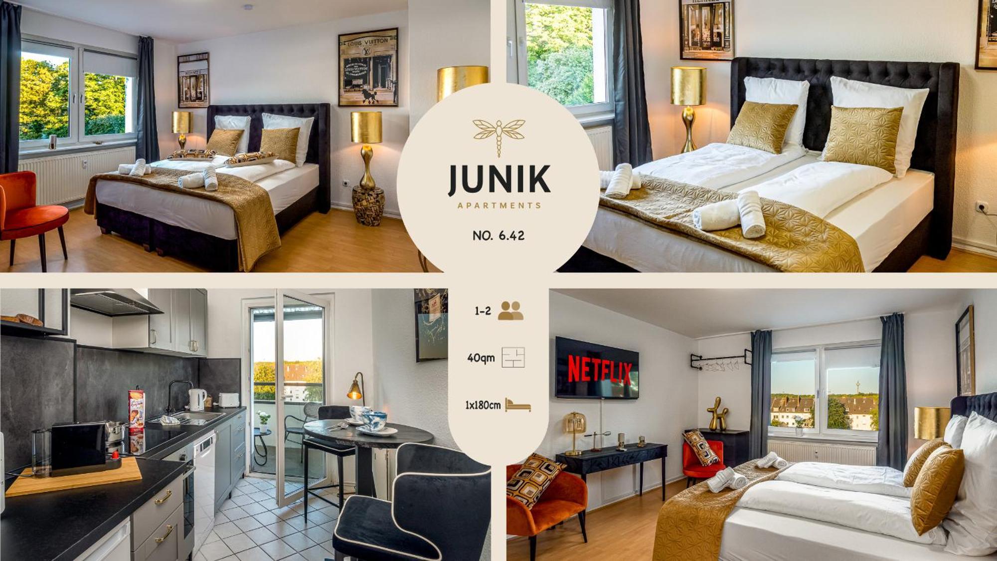 Junik Apartments "Am Sternbuschweg" Duisburg Oda fotoğraf
